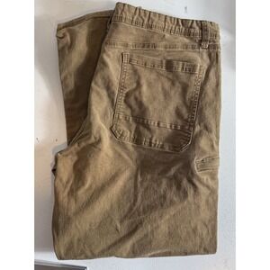 Weatherproof Vintage Men's Brown Relaxed Fit Canvas Utility Pants 40x30